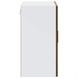 Berkfield Kitchen Wall Cabinet With Glass Door Porto Brown Oak - thumbnail 8