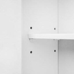 Teamson Home Wall Mounted Bathroom Cabinet With 2 Doors And Adjustable Shelves, Bathroom Storage, White - thumbnail 8