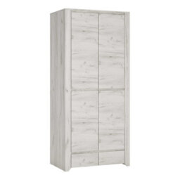 Wyld Haus Norwich Aged Effect Soft Grey Fitted Wardrobe, 2 Door 2 Drawer - thumbnail 2