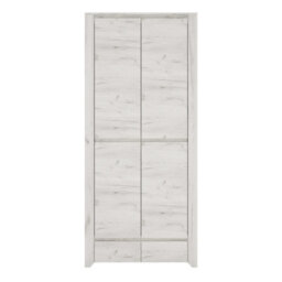 Wyld Haus Norwich Aged Effect Soft Grey Fitted Wardrobe, 2 Door 2 Drawer - thumbnail 3