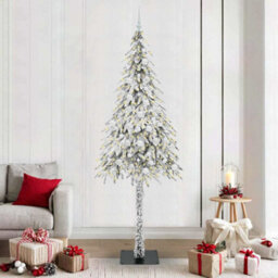Vidaxl Christmas Tree With 300 Leds White 210 Cm Pe And Steel - thumbnail 1