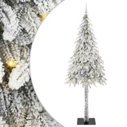 Vidaxl Christmas Tree With 300 Leds White 210 Cm Pe And Steel - thumbnail 2