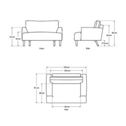 Swyft Model 05 Green Velvet Loveseat Foam Zig-Zag Springs Beech & Metal Legs Contemporary Minimalist Snuggler Chair - thumbnail 2
