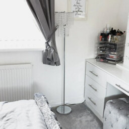 Standard Floor Lamp Light Free Standing Jewel Chrome Living Room Home Lighting - thumbnail 6