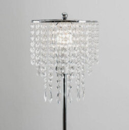 Standard Floor Lamp Light Free Standing Jewel Chrome Living Room Home Lighting - thumbnail 3