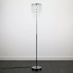 Standard Floor Lamp Light Free Standing Jewel Chrome Living Room Home Lighting - thumbnail 2