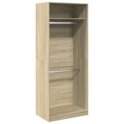 Vidaxl Wardrobe Sonoma Oak 80X50X200 Cm Engineered Wood - thumbnail 2