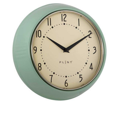 GM Garden & Home Clocks - Metal/glass - L23 X W7 X H23 Cm - Leaf Green
