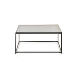Julian Bowen Chicago Square Coffee Table Smoked Glass - thumbnail 3