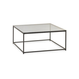 Julian Bowen Chicago Square Coffee Table Smoked Glass - thumbnail 2