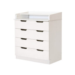 Kidsaw 1580Wco Baby 4 Drawer With Changing Board/storage, White - thumbnail 4