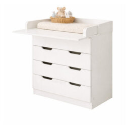 Kidsaw 1580Wco Baby 4 Drawer With Changing Board/storage, White - thumbnail 2