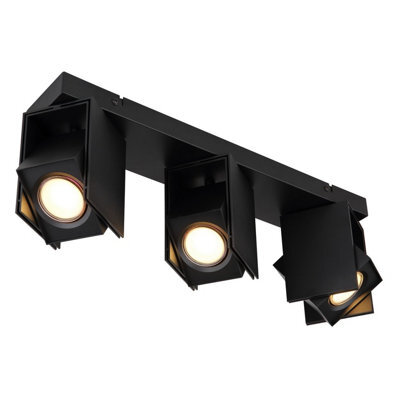 Luminosa Lighting Luminosa Rory Ceiling Spotlight Bar Matt Black 3X Gu10 - image 1