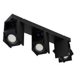 Luminosa Lighting Luminosa Rory Ceiling Spotlight Bar Matt Black 3X Gu10 - thumbnail 2