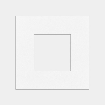 Ak Frames 10X10 White Picture Mounts To Fit 5X5 Aperture Size - Mount Board Only (No Frame Included) - image 1