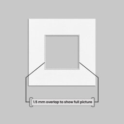 Ak Frames 10X10 White Picture Mounts To Fit 5X5 Aperture Size - Mount Board Only (No Frame Included) - thumbnail 4