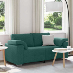 Vidaxl Sofa With Cushion Dark Green 180 X 77 X 82 Cm Fabric