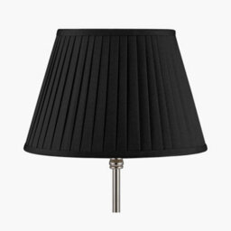 Pacific Lifestyle 30Cm Black Poly Cotton Pleated Lampshade For Table Lamps - thumbnail 5