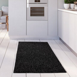 The Rugs Solid Design Low Pile Living Room Rugs In Dark Grey Flex Collection 1000Dg - thumbnail 9