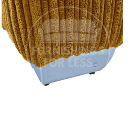 Furnishings For Less UK Bishop Mustard U Shaped Soft Fabric Jumbo Cord Detachable 5 Seater Large Sofa - thumbnail 6