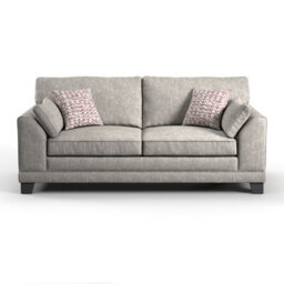 Furnishings For Less UK Hilliard Fullback Fabric 3 Seater Sofa Mist - thumbnail 3