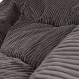 icon Natalia Large Beanbag And Round Footstool Corduroy Charcoal - thumbnail 4