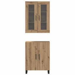 Berkfield Highboard Artisan Oak 69.5 X 34 X 90 Cm Engineered Wood - thumbnail 6