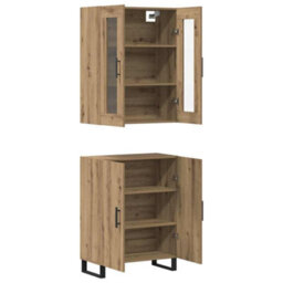 Berkfield Highboard Artisan Oak 69.5 X 34 X 90 Cm Engineered Wood - thumbnail 5