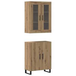 Berkfield Highboard Artisan Oak 69.5 X 34 X 90 Cm Engineered Wood - thumbnail 2