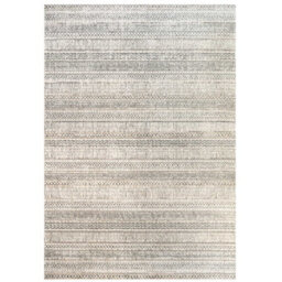 Loomed Grey Cream Moroccan Berber Aztec Tribal Living Area Rug 80X150Cm - thumbnail 8