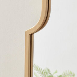 Furniturebox Uk Hima Gold Metal Moroccan Arch Wall Mirror - thumbnail 4