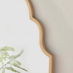 Furniturebox Uk Hima Gold Metal Moroccan Arch Wall Mirror - thumbnail 3