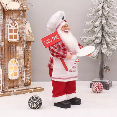 30Cm Chef Santa Christmas Decoration Ornaments And Party Supplies - image 1