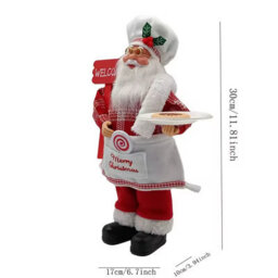 30Cm Chef Santa Christmas Decoration Ornaments And Party Supplies - thumbnail 2