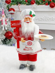 30Cm Chef Santa Christmas Decoration Ornaments And Party Supplies - thumbnail 4