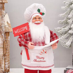 30Cm Chef Santa Christmas Decoration Ornaments And Party Supplies - thumbnail 5