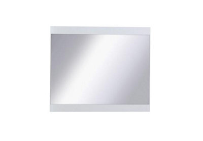 Arte Wood 28 Mirror 77Cm - Elegant White Gloss Frame For Contemporary, Minimalist Interiors