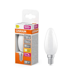 Osram Led Lamp Superstar Light Bulb B25 Candle Shape Filament Frosted 6 Pack - thumbnail 3