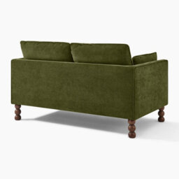 Furniturebox Uk Monroe Green Chenille Fabric 2 Seater Sofa - thumbnail 9