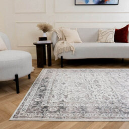 The Rugs Montana Grey Traditional Area Rug And Runner Soft Durable Pet Friendly Easy To Clean Living Room Bedroom 4070Gy - thumbnail 7