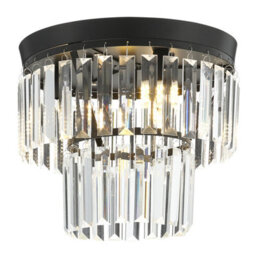 Darphe Crystal Ceiling Light G9 Light Bases,black Chrome Base Crystal Chandelier - thumbnail 6