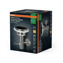Osram Endura Style Solar Outdoor Wall Light Stainless Steel 6W - thumbnail 3