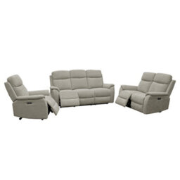Aspire Richmond 3 + 2 + 1 Power Recliner Sofa Suite, Chenille Grey - thumbnail 3