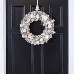 Dibor Giant Morning Frost Festive Decor Autumn-Winter Front Door Wreath Christmas Wreath 50Cm - thumbnail 3