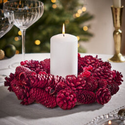 Dibor Giant Morning Frost Festive Decor Autumn-Winter Front Door Wreath Christmas Wreath 50Cm - thumbnail 1
