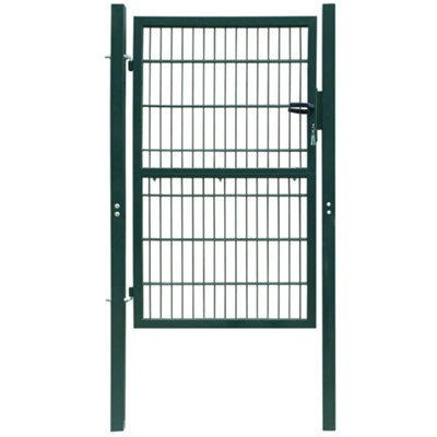 Berkfield 2D Fence Gate (Single) Green 106 X 170 Cm - image 1