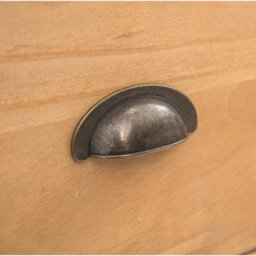 Cabinet Bits Lugo 5 Drawer Narrow Chest Of Drawers Brass Cup Handle - thumbnail 7