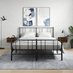 Berkfield Wall-Mounted Bedside Cabinets 2 Pcs Smoked Oak 35X35X20 Cm - thumbnail 1
