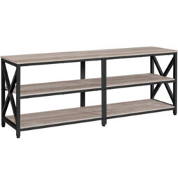 Yaheetech Grey 3 Layer Vintage Tv Stand With Spacious Storage Space - thumbnail 2
