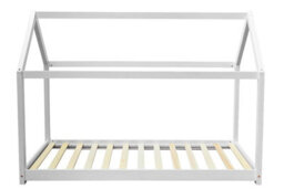 Kids Treehouse White Wooden House Bed - Single 3Ft - thumbnail 3